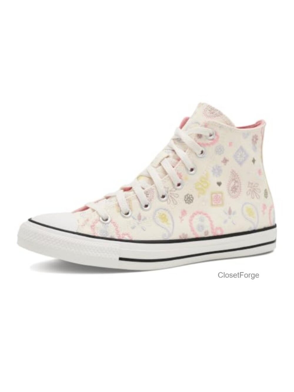 Converse Chuck Taylor Paisley Pop High-Top Canvas Sneakers Lace-Up Cushioned